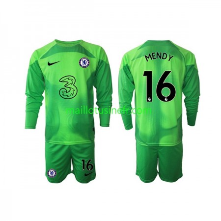 Maillot de Foot Chelsea Edouard Mendy 16 Gardien Troisième 2022-23 Manches Longues - Enfant Maillot de Foot Chelsea Edouard Mendy 16 Gardien Troisième 2022-23 Manches Longues - Enfant